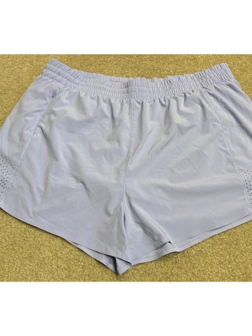 Athleta Hustle 3" Shorts Lavender Running Training Activewear Womens 1X Gym